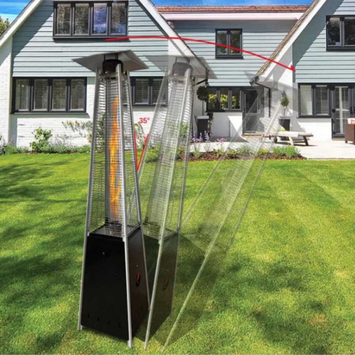 Газов отоплител-чадър 13 kW, 227 см – външен газов отоплител с защити