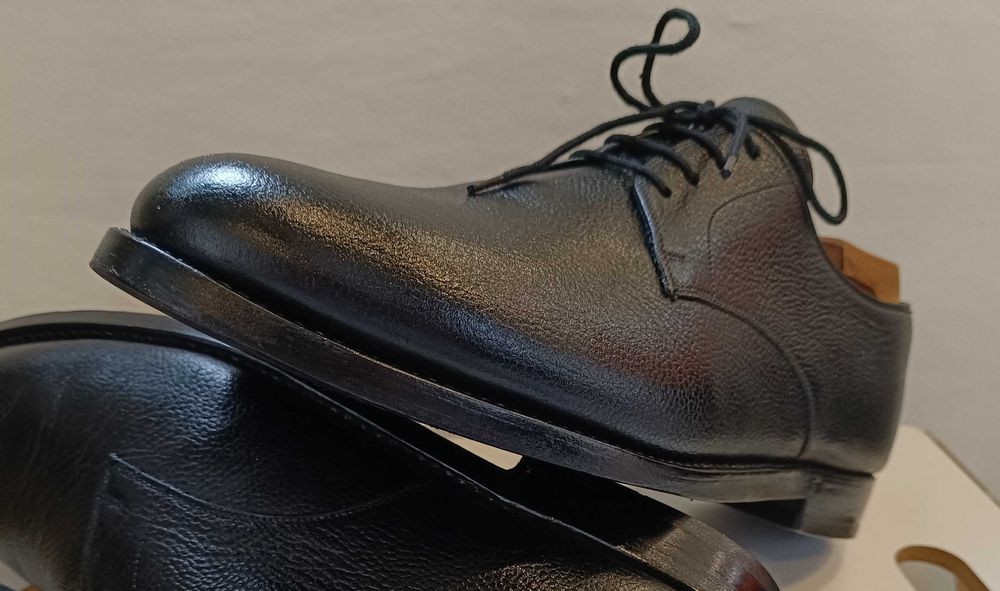 Pantof derby lucrati manual D. H. Pollack piele naturala premium