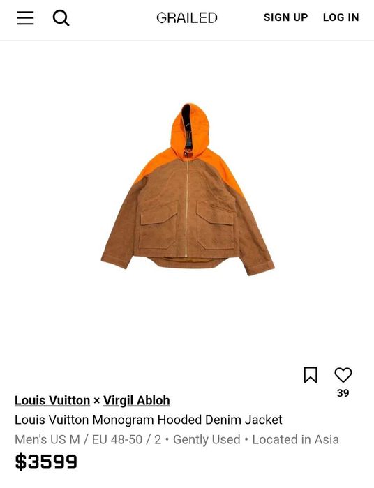 LV× Virgil Abloh Дънково Яке ( adidas, nike, boss, jordan )