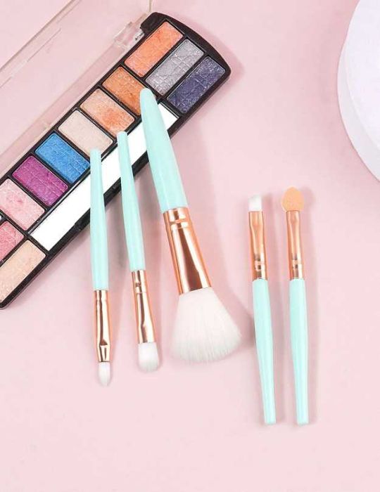 Травъл, мини комплект четки за грим 5 бр