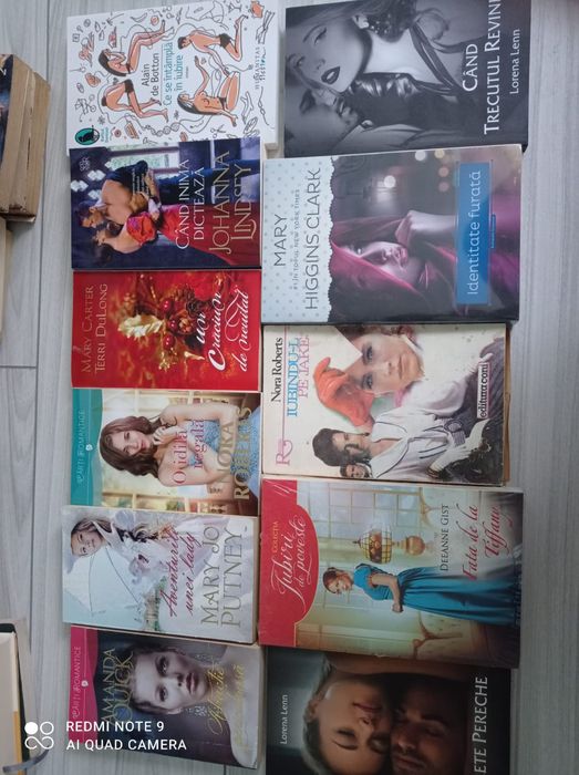 Vând urgent cărți romantice 5  lei bucata