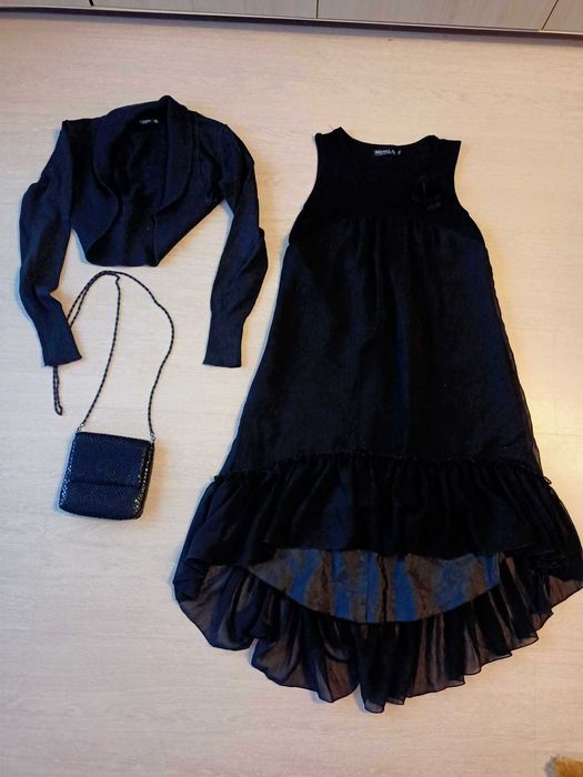 Лот от рокля, болеро и чантичка размер 140-158, Варна