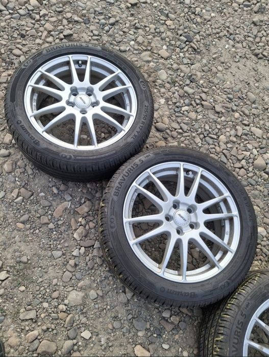 Set jante aliaj R17  5×108+ anvelope Barum