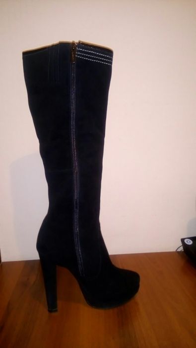 Сапоги Баскони замшевые