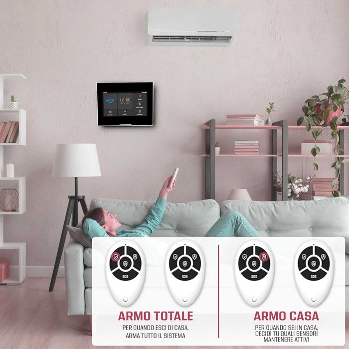 Безжична домашна аларма WiFi за крадци със сензори за врати и прозорци