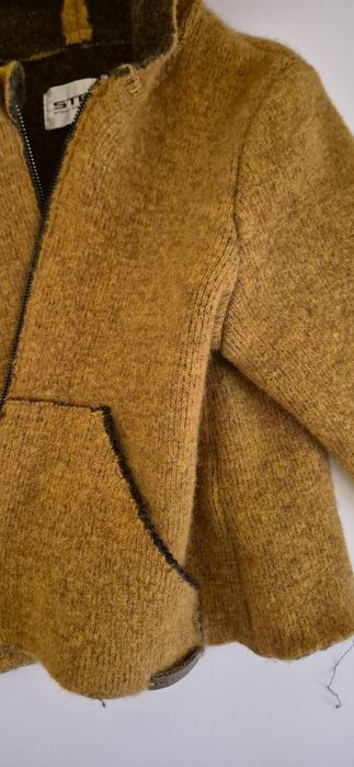 Jacheta Stapf copii, lână fiartă 100% organică, marime 80