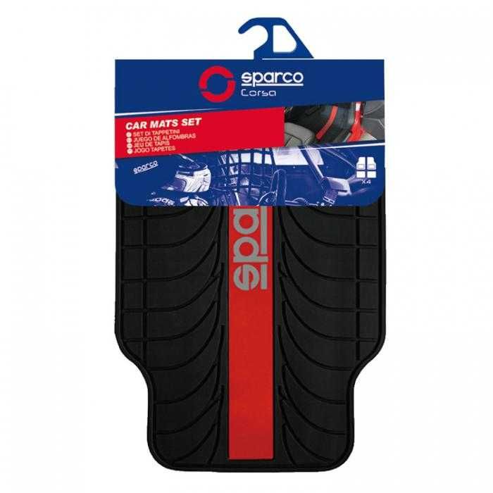Универсални PVC стелки за автомобил / кола Sparco - сиви или червени