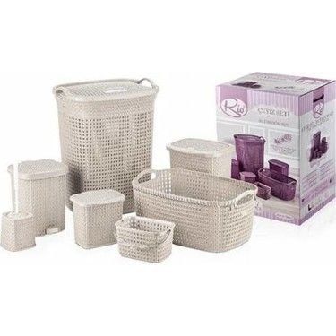 Пластиковый комплект из 7 предметов для приданого
Вязаный узор 7 шт.