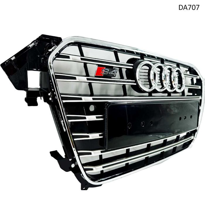 Предна решетка Sline S4 Audi A4 B8.5 12-15 Хром хоризонтал грил броня