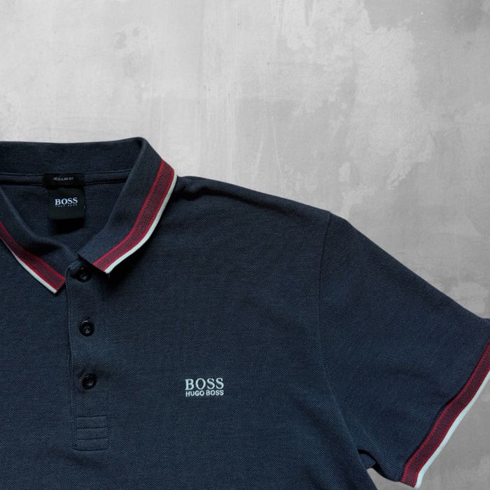 Hugo Boss polo мъжка поло тениска с яка L