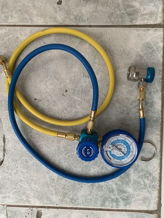 Kit incarcare freon clima ac r134a manometru cupla auto robinet noi