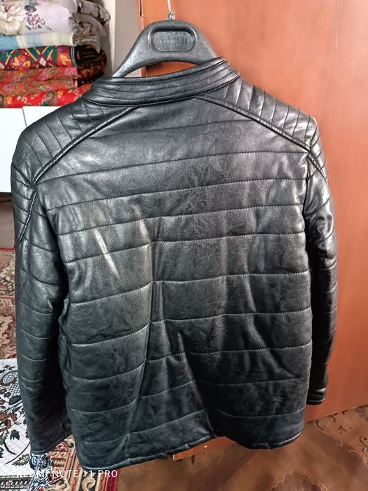 Детские куртка кожаная тёплая