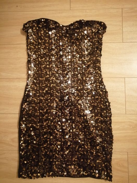 Нова златиста рокля с пайети H&M