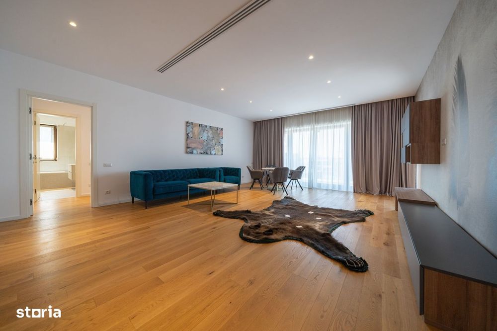 Herastrau, penthouse cu  3 camere mobilat integral Rovere