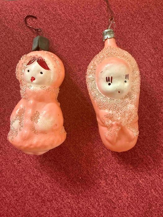 Винтажные новогодние ёлочные игрушки СССР