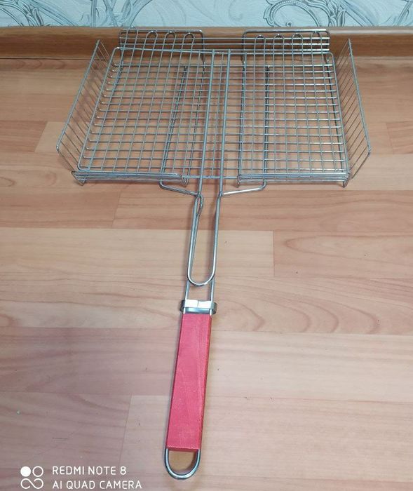 Доставка. Широкая сетка для гриля, мангала, барбекю, решетка