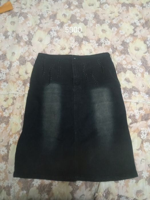 Юбки разные ЭКО кожа и ждинса