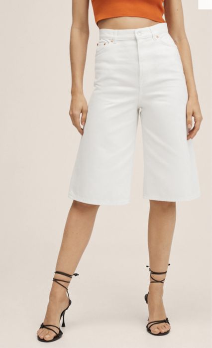 Bermude denim dama noi Mango Xs