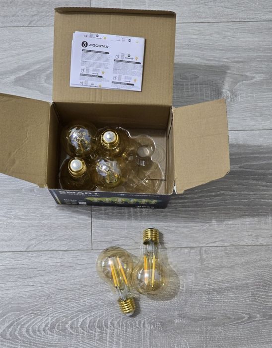 Set 6 becuri inteligente Aigostar Mesh A60 6W – Alexa/Google Home