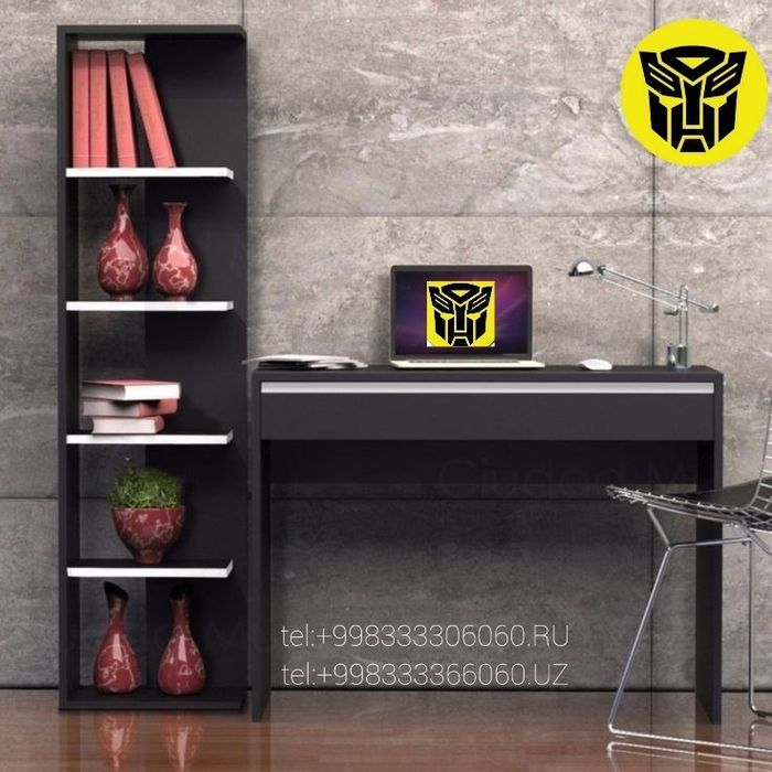 Письменный столик с универсальной полкой. dars stoli universal polkali