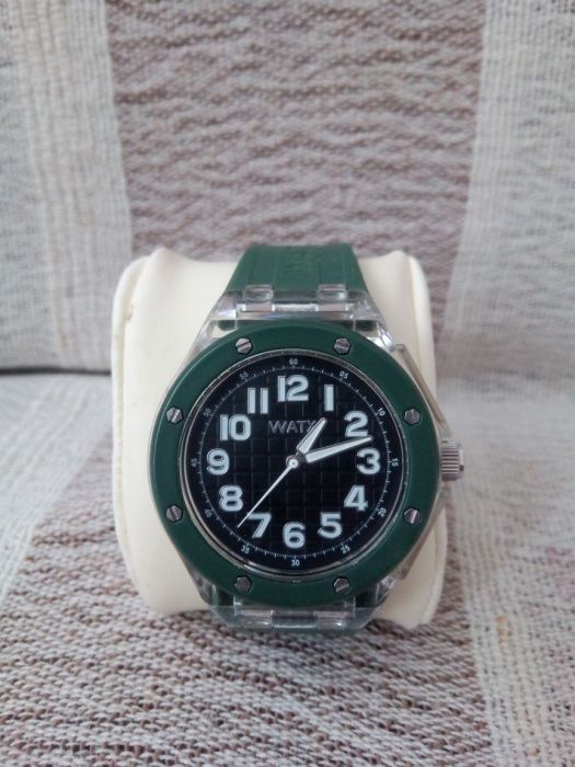 Ceas Watx nou (verde inchis)