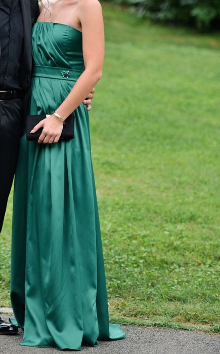 Официална дълга рокля Christine Fashion, модел Majesty (емералд)