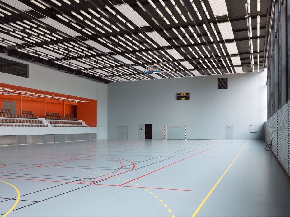 Эпоксидный наливной пол для спорткомплекса