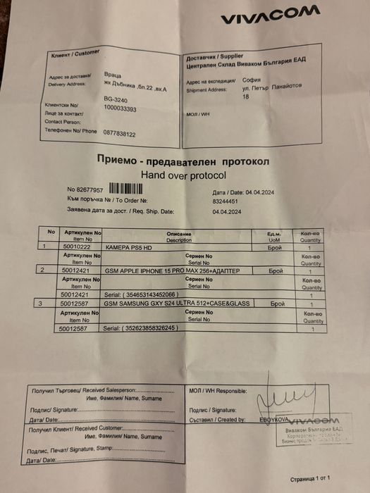 iPhone 15 Pro Max с гаранция