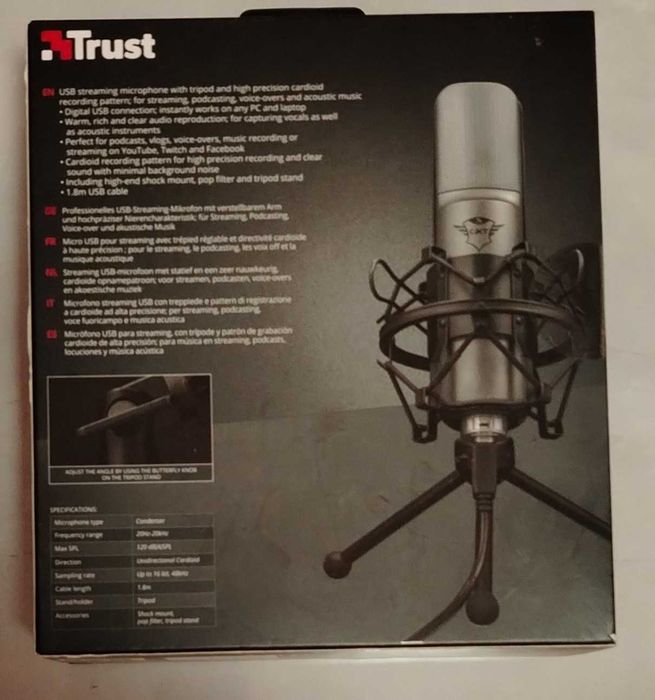 USB стрийминг микрофон Trust GXT 232 Mantis