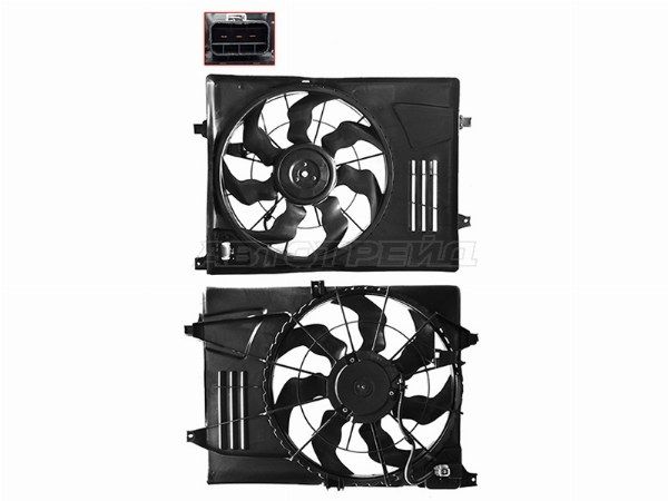 Диффузор радиатора в сборе  Hyundai Tucson