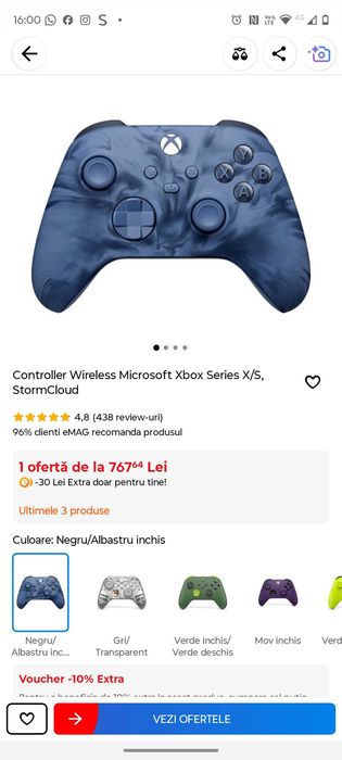 Controller Xbox StormCloud