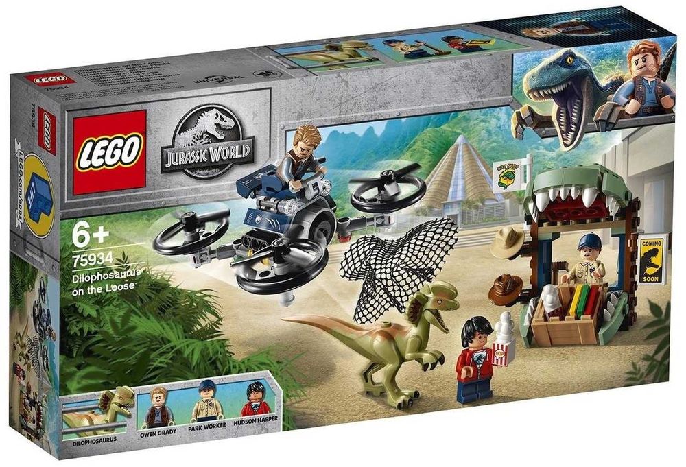 LEGO Jurassic World 75934 Побег дилофозавра 76939 Побег стигимолоха