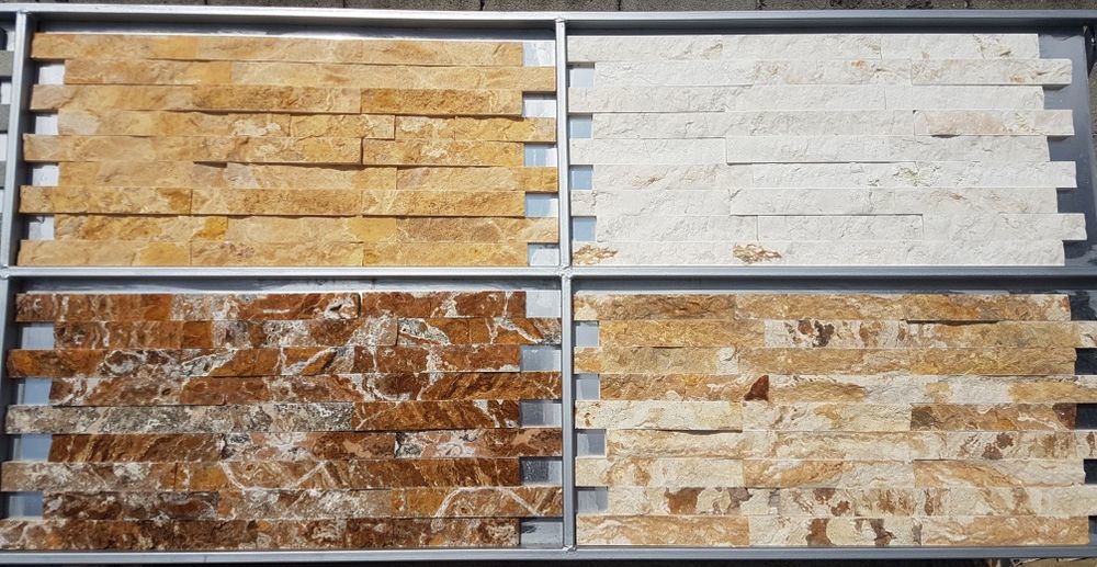 Travertin scapitat , Piatra naturala soclu temelie placat pereti