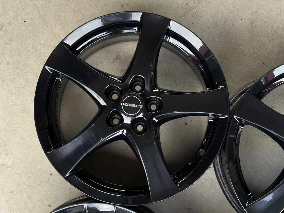 4бр. КАТО НОВИ 17” Джанти 5х108 “BORBET F” за -PEUGEOT/CITROEN/RENAULT/FORD/VOLVO- 7Jx17H2, ET40
