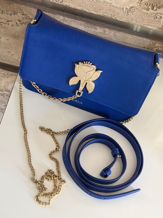 Тъмносиня чанта FURLA