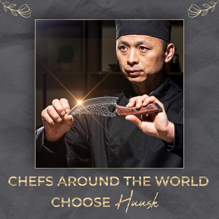 Японски готварски нож Huusk за кухня и барбекю (Нов)