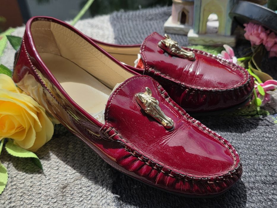 Aigner мокасини естествена кожа и лак