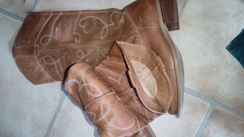 Кожени ботуши естествена кожа YKX&Co