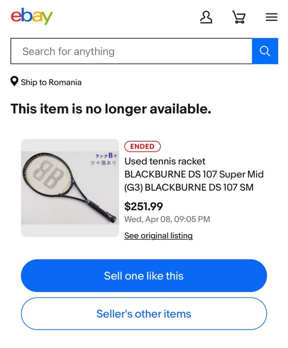 Rachetă tenis RARĂ BlackBurne Double-Strung + Husă Originală