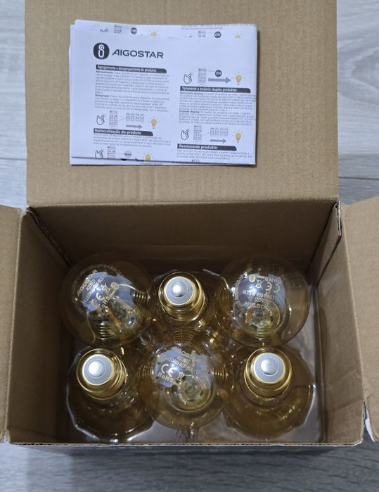 Set 6 becuri inteligente Aigostar Mesh A60 6W – Alexa/Google Home