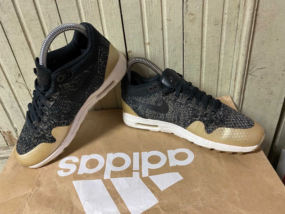 ''NIKE Air Max 1 Ultra 2.0 Flyknit Gold''оригинални маратонки 37.5 ном