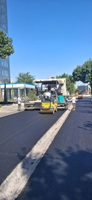 Асфальт ишлари Самарканд вилояти буйлаб 60.000 сумдан кв