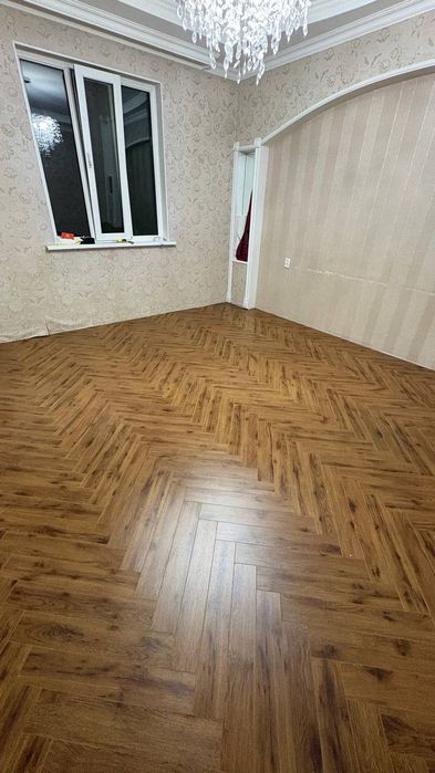 Укладка ламината,постил линолеума