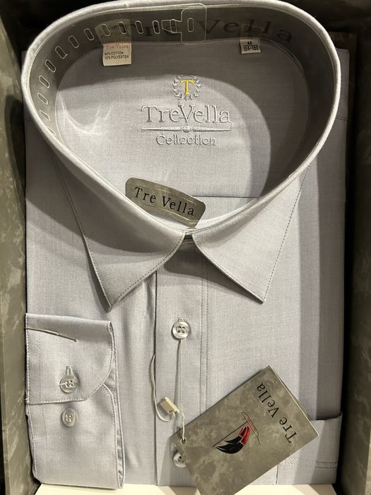 Мужская рубашка серая