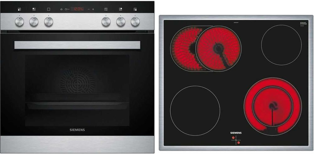 Фурна за вграждане SIEMENS EQ110KA0Z+стъклокерамичен плот