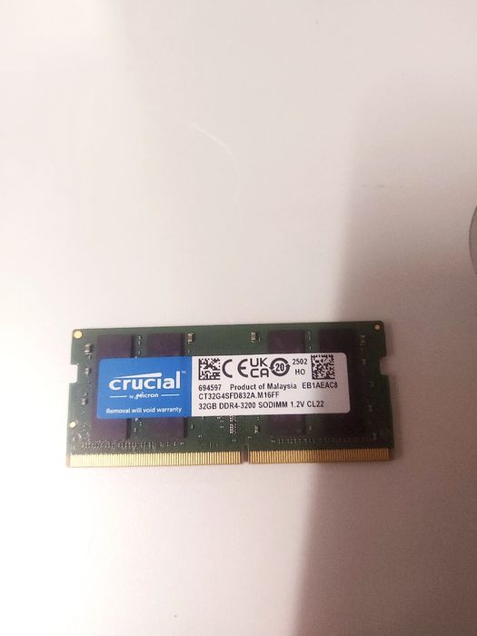 Ram ddr4 laptop 32gb 3200mhz