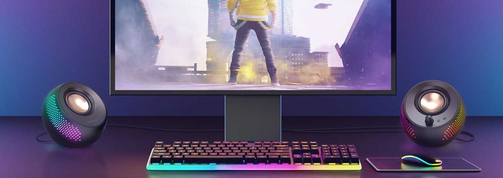 Creative Pebble X 2.0 USB-C, RGB осветление, Bluetooth 5.3, USB аудио/