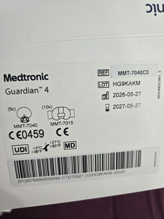 Senzori Medtronic Guardian 4 – sigilați, valabilitate 2027