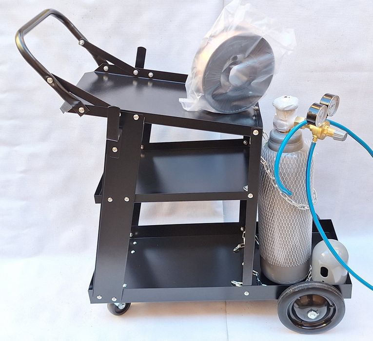 Комплект за телоподаващ-количка, бутилка, редуцир, маркуч, тел