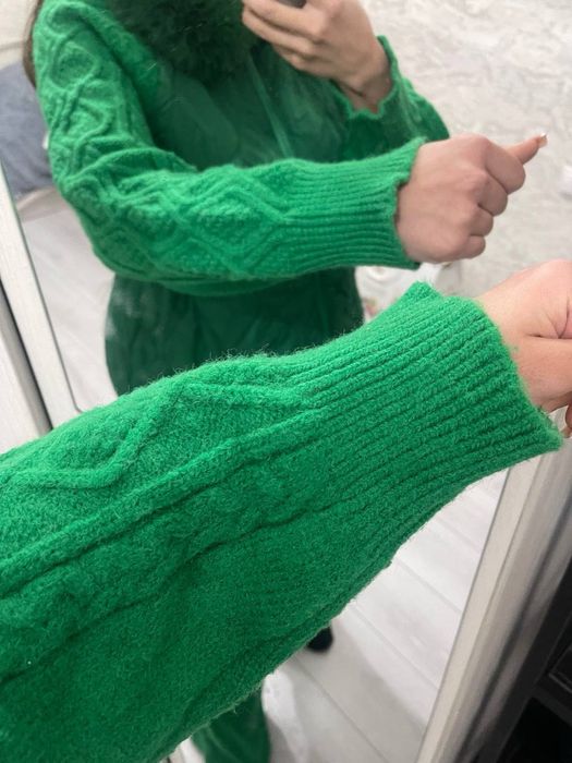 Двойка очень теплая вязанная